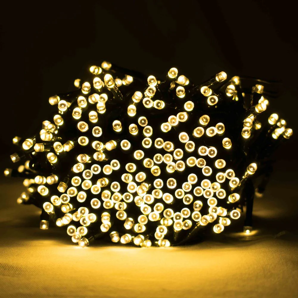 100 Warm White Multi Action Battery Powered LED Lights with Timer - Image 3