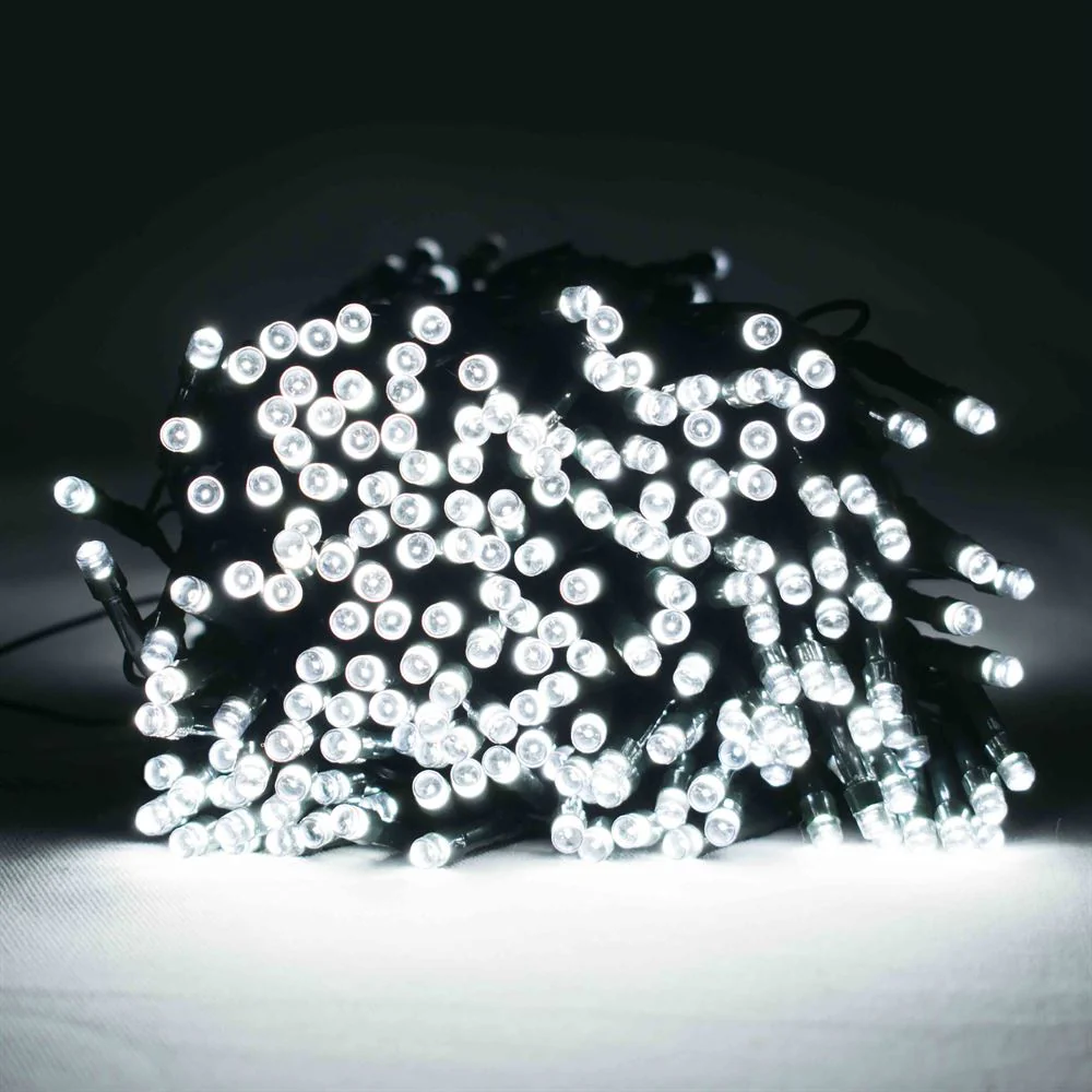 100 White Multi Action Battery Powered LED Lights with Timer - Image 3