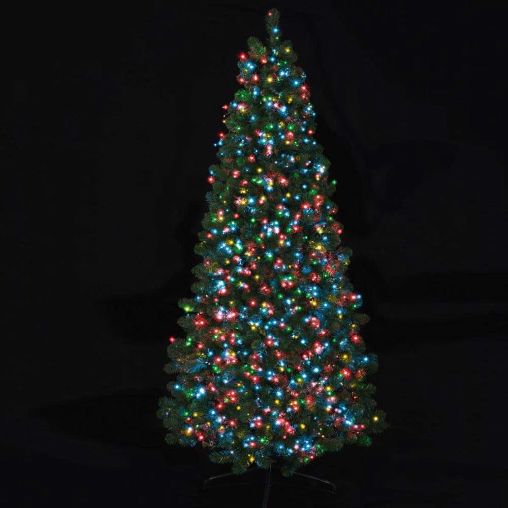 1000 Multi Coloured Treebrights Multi Action LED Lights with Timer - Image 5