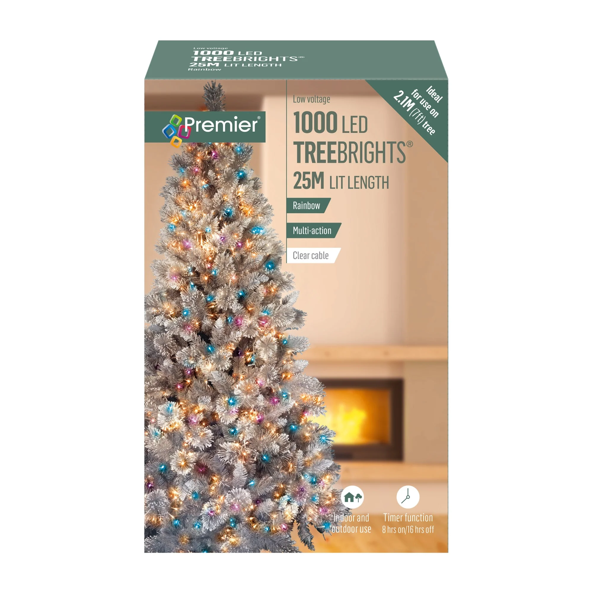 1000 Rainbow Treebrights Multi Action LED Lights with Timer - Image 9