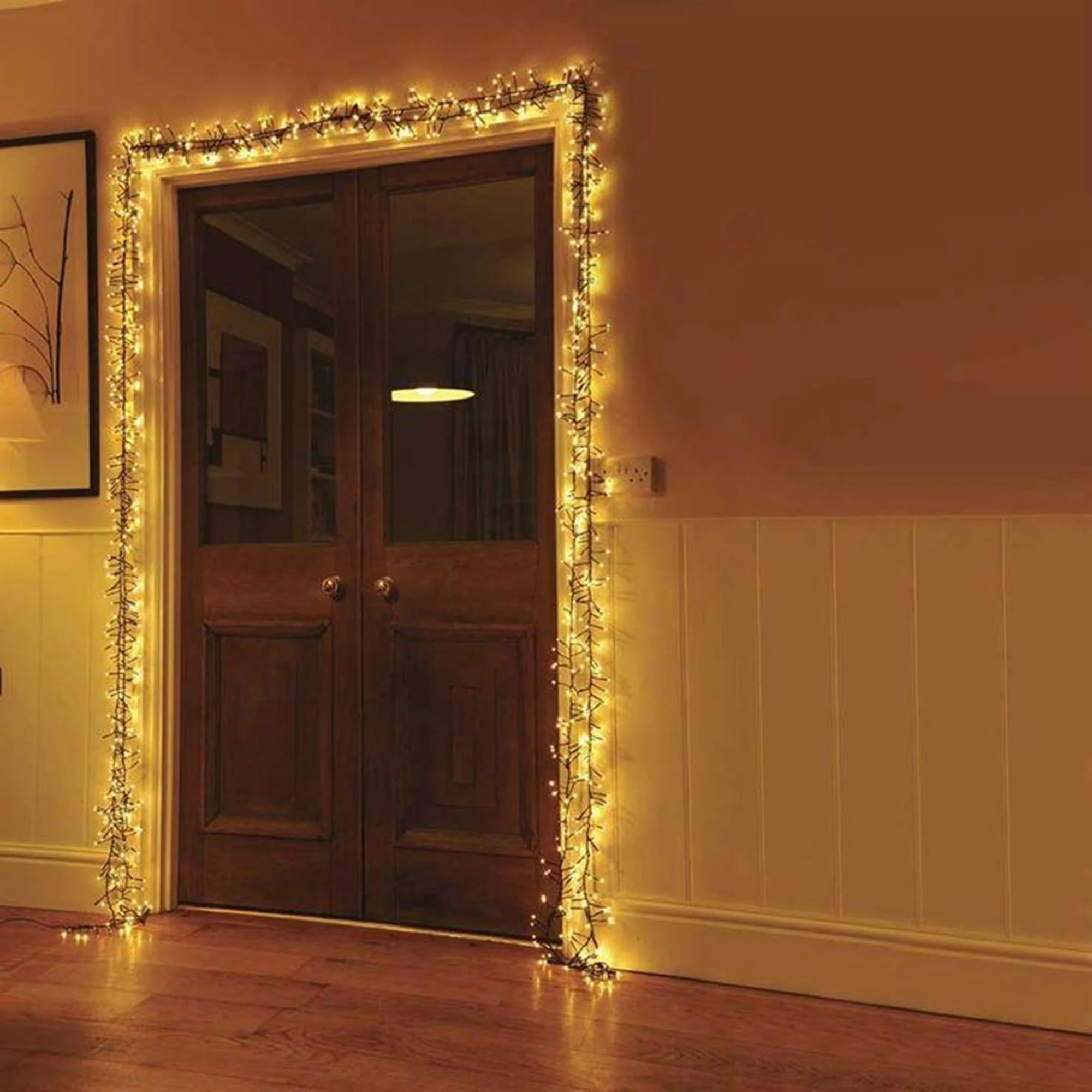 3000 Warm White Multi Action LED Cluster Lights with Timer - Image 3