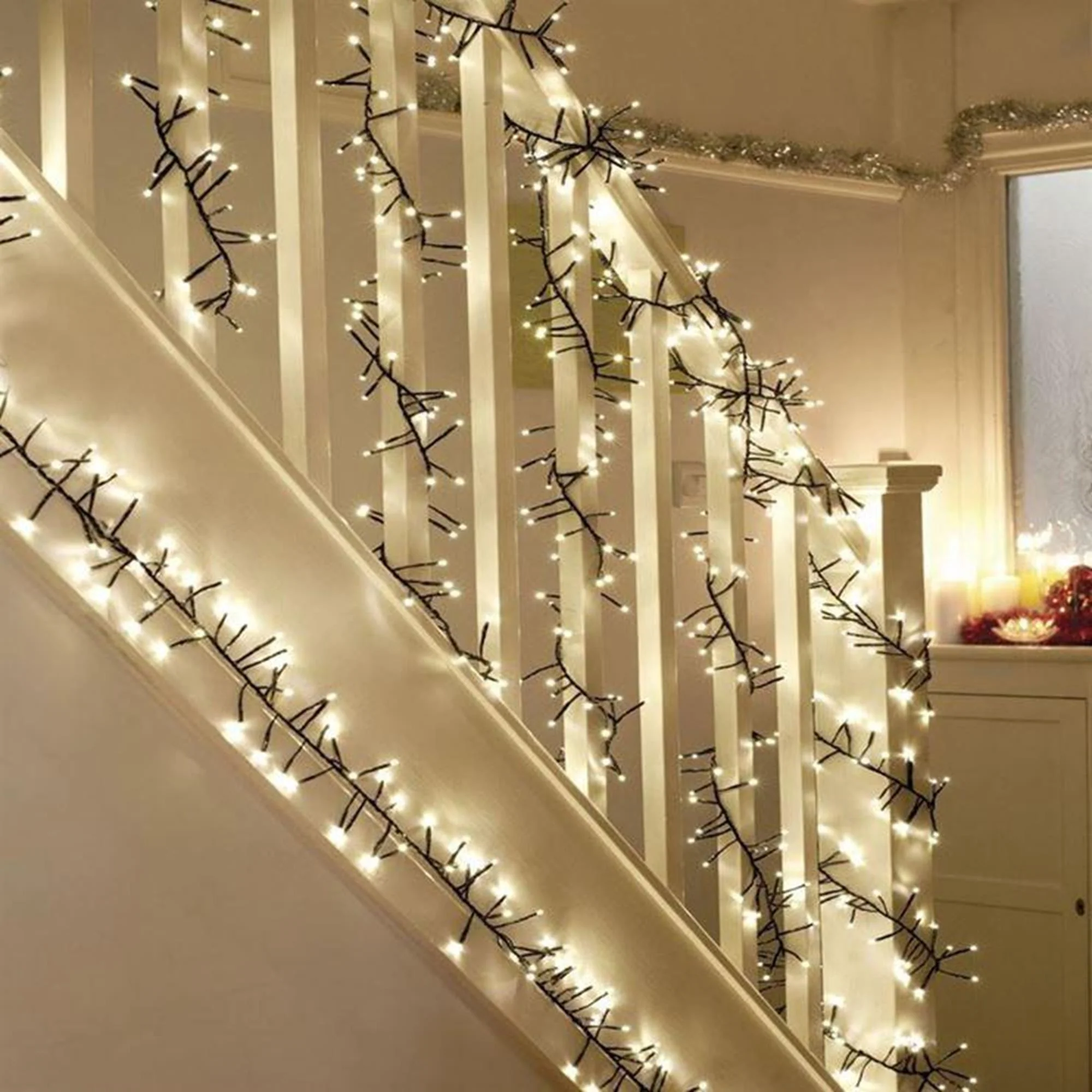 3000 Warm White Multi Action LED Cluster Lights with Timer - Image 4