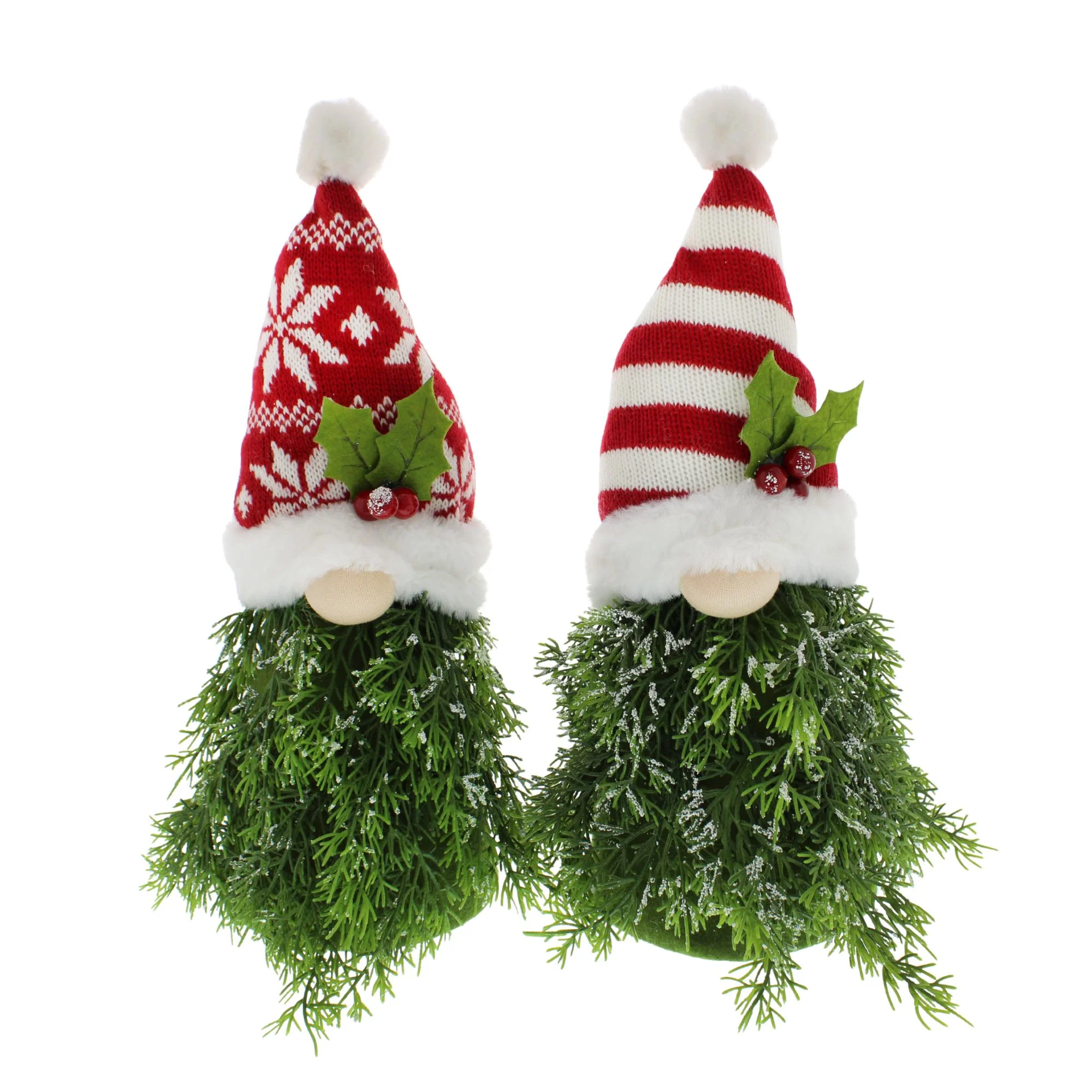 30cm Set of Two Cute Christmas Tree Gonks - Image 2