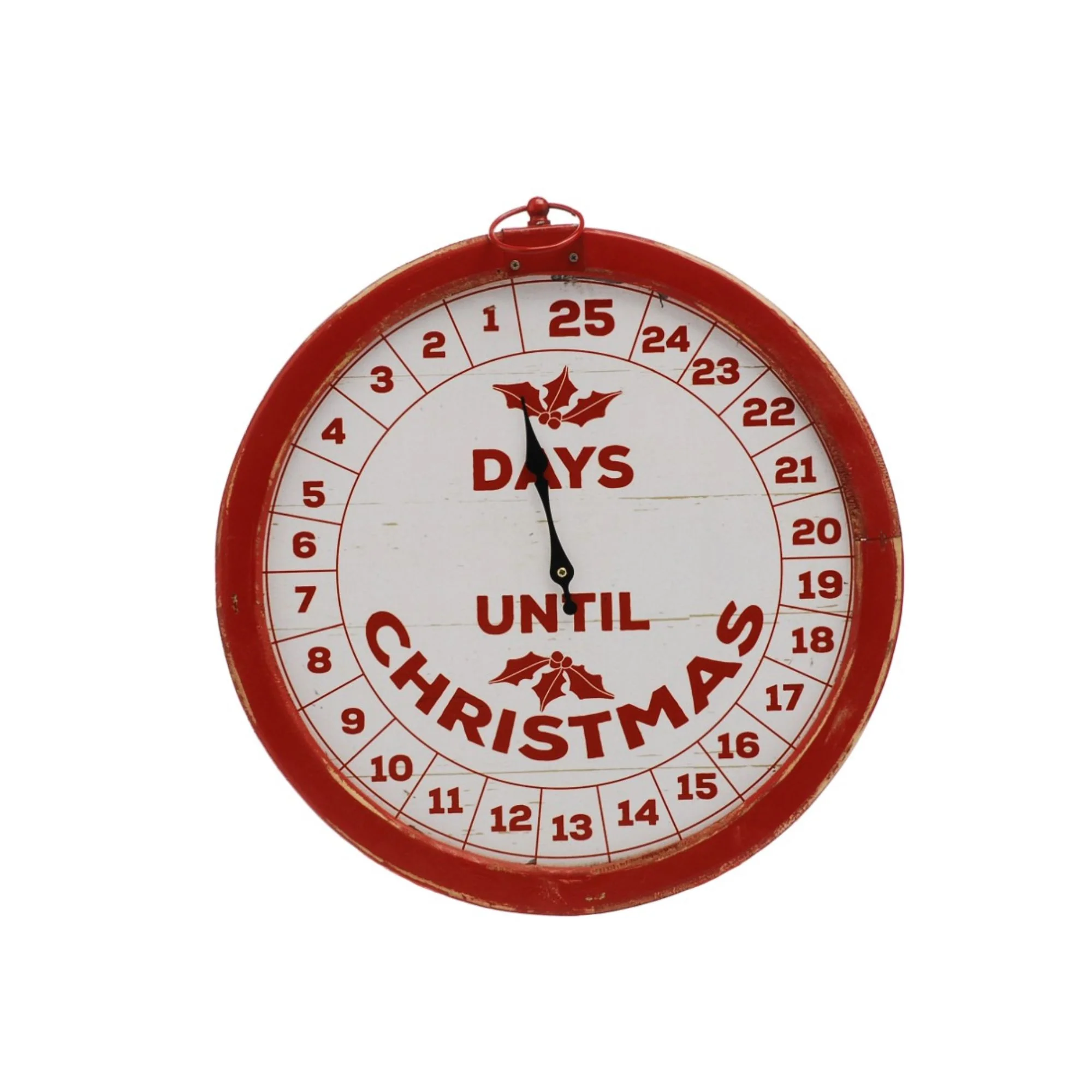 37.5cm Advent Countdown to Christmas Clock Face - Image 2