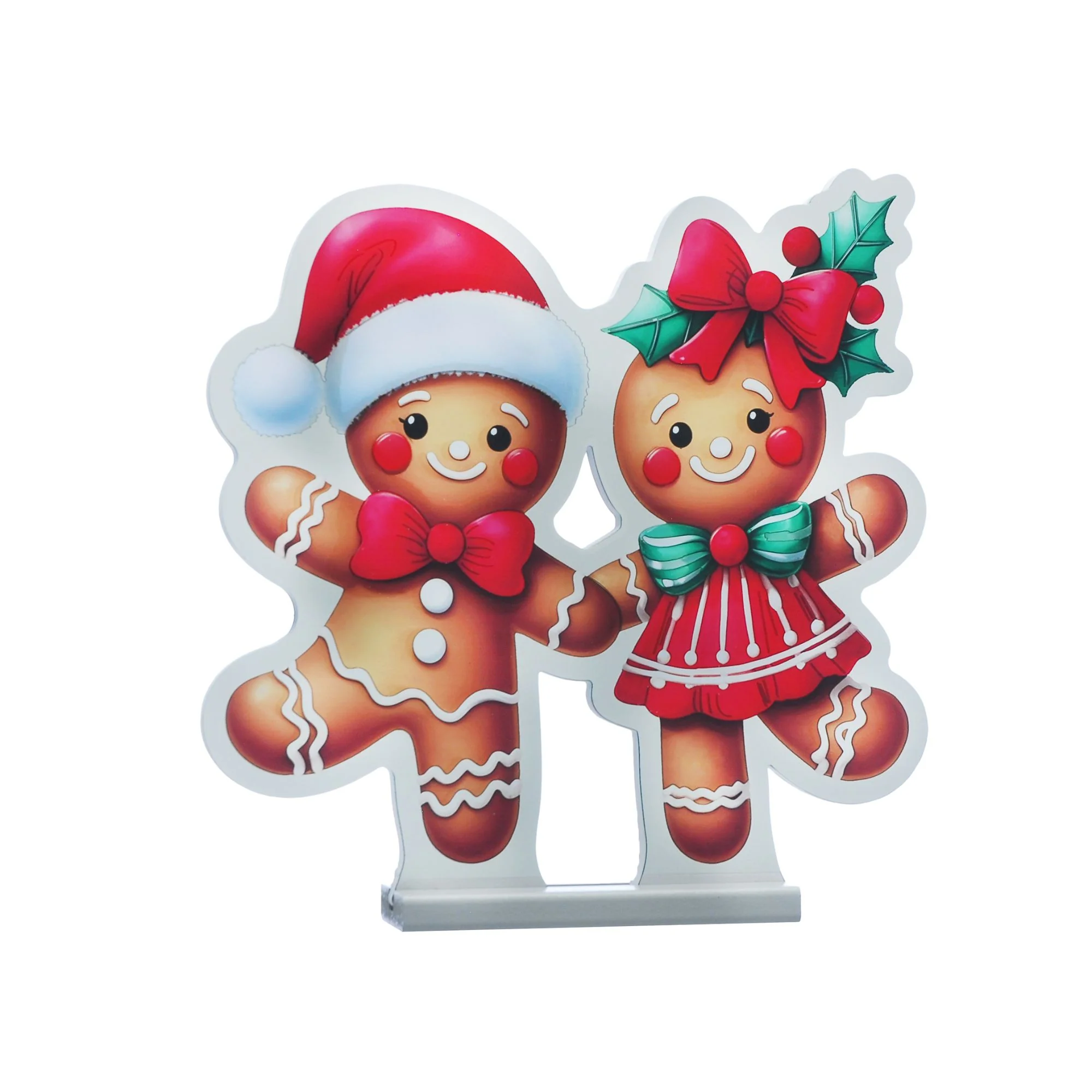 40cm Dancing Gingerbreads Christmas Infinity Light - Image 3