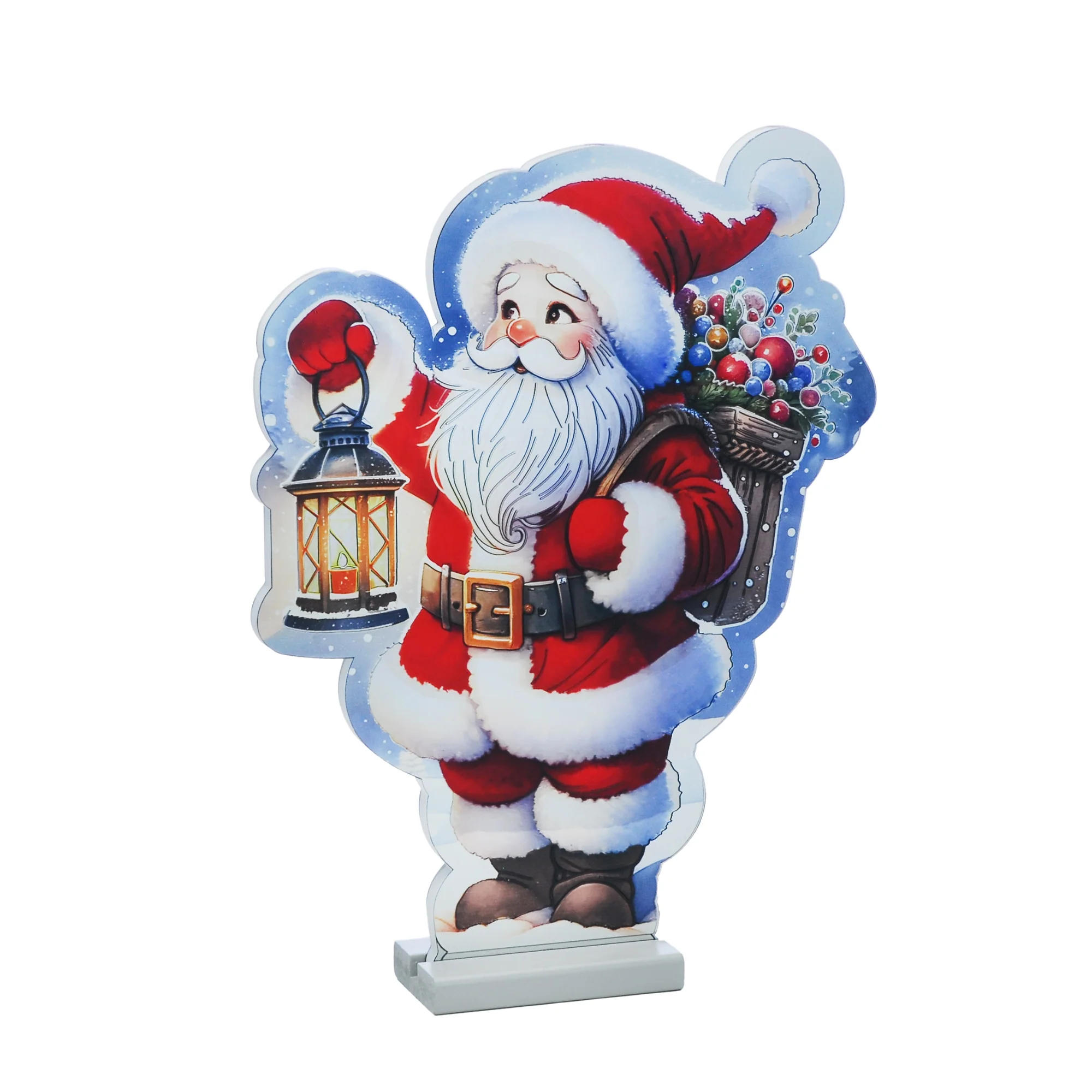 40cm Santa with a Lantern Christmas Infinity Light - Image 3