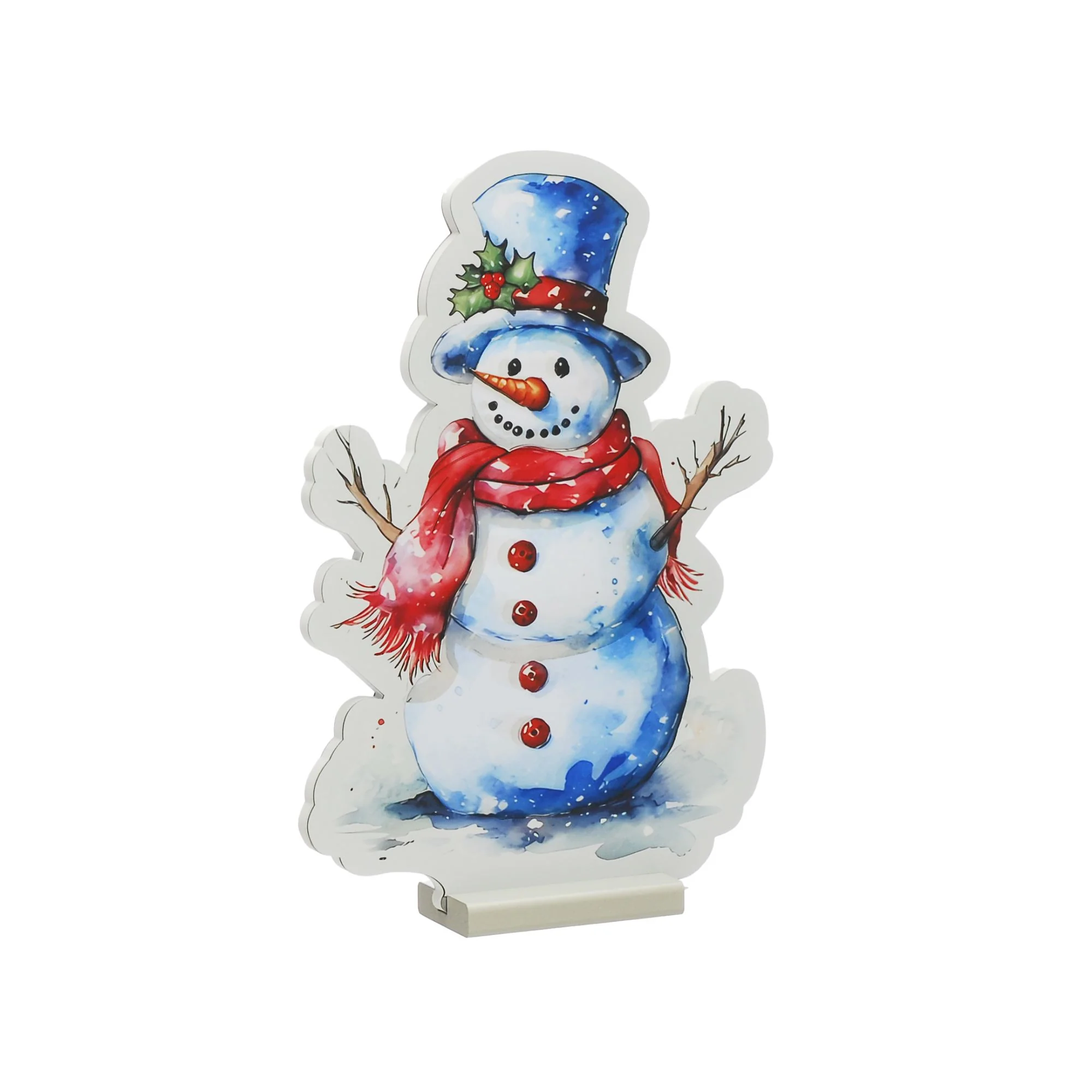 40cm Snowman with Hat and Scarf Christmas Infinity Light - Image 3
