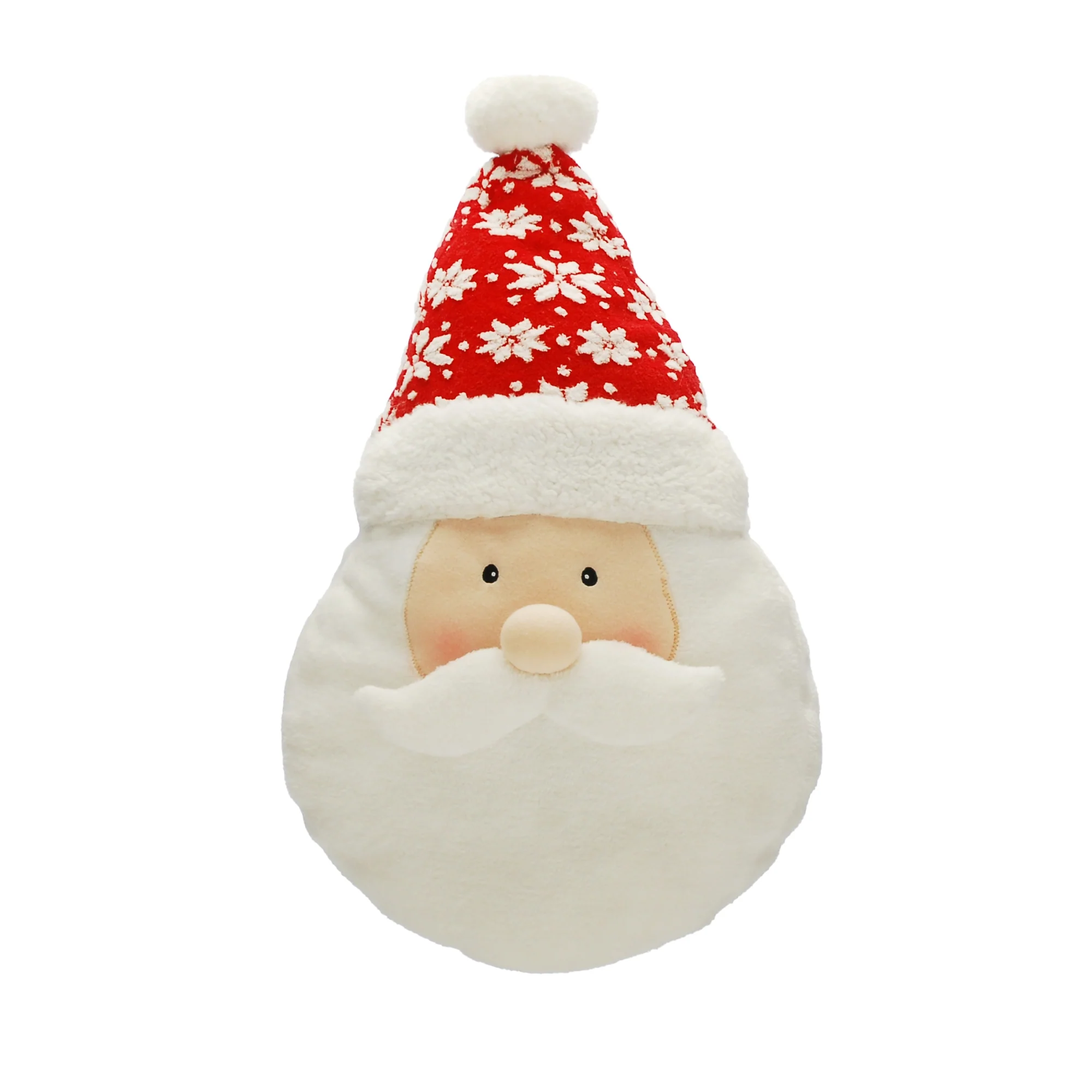 45cm Santa Face Shaped Christmas Cushion