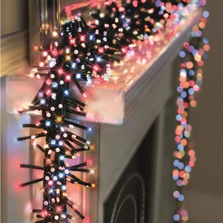 480 Rainbow Multi Action LED Cluster Lights with Timer - Image 3