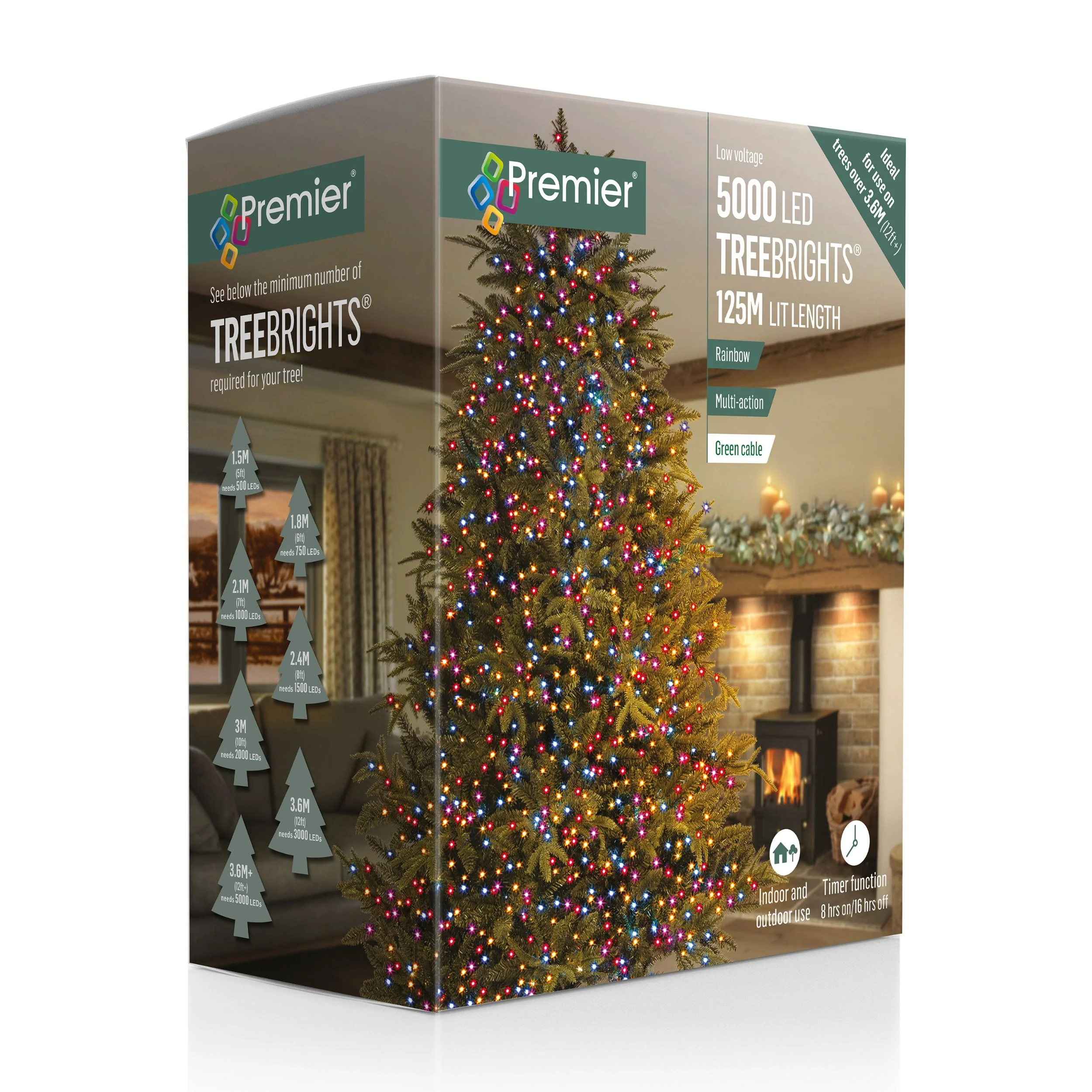 5000 Rainbow Treebrights Multi Action LED Lights with Timer - Image 5
