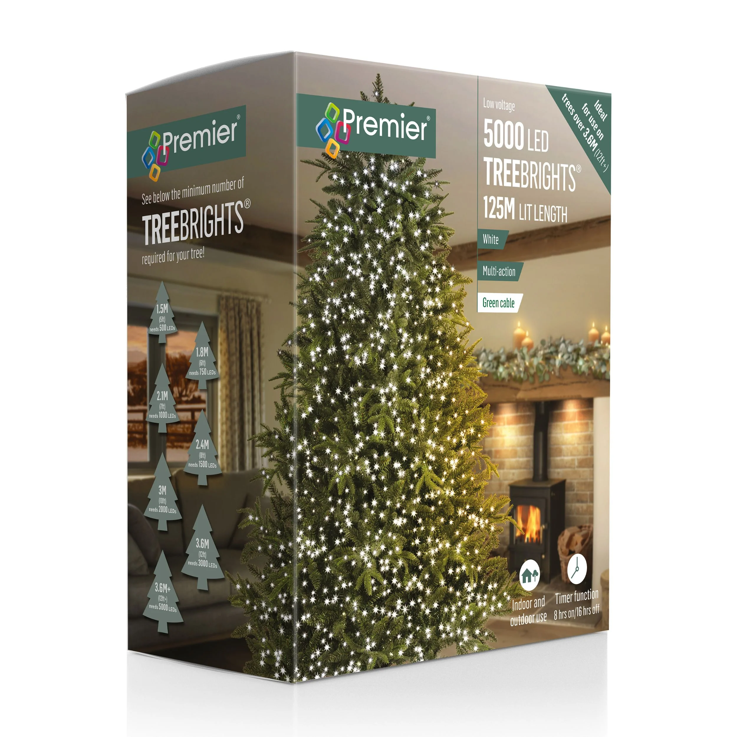 5000 White Treebrights Multi Action LED Lights with Timer - Image 5