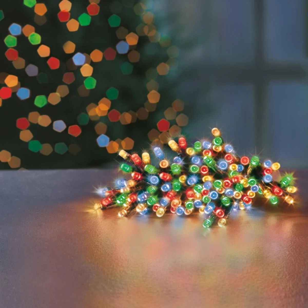 600 Multi Coloured Multi Action Battery Powered LED Lights with Timer