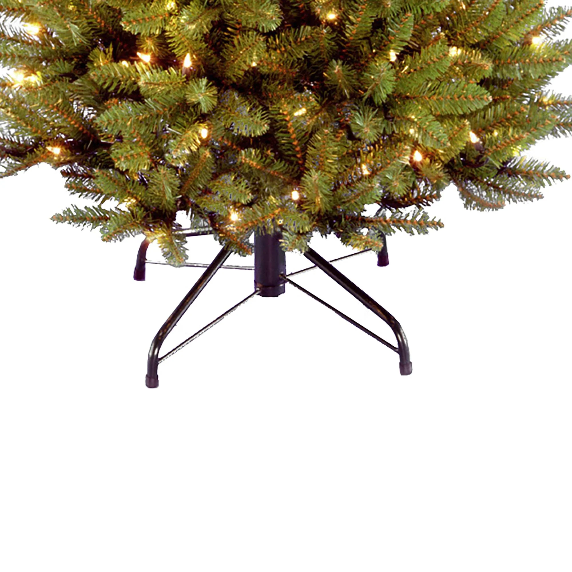 7.5ft Kingswood Fir Pre Lit with 350 Warm White LEDs Artificial Pencil Christmas Tree - Image 4