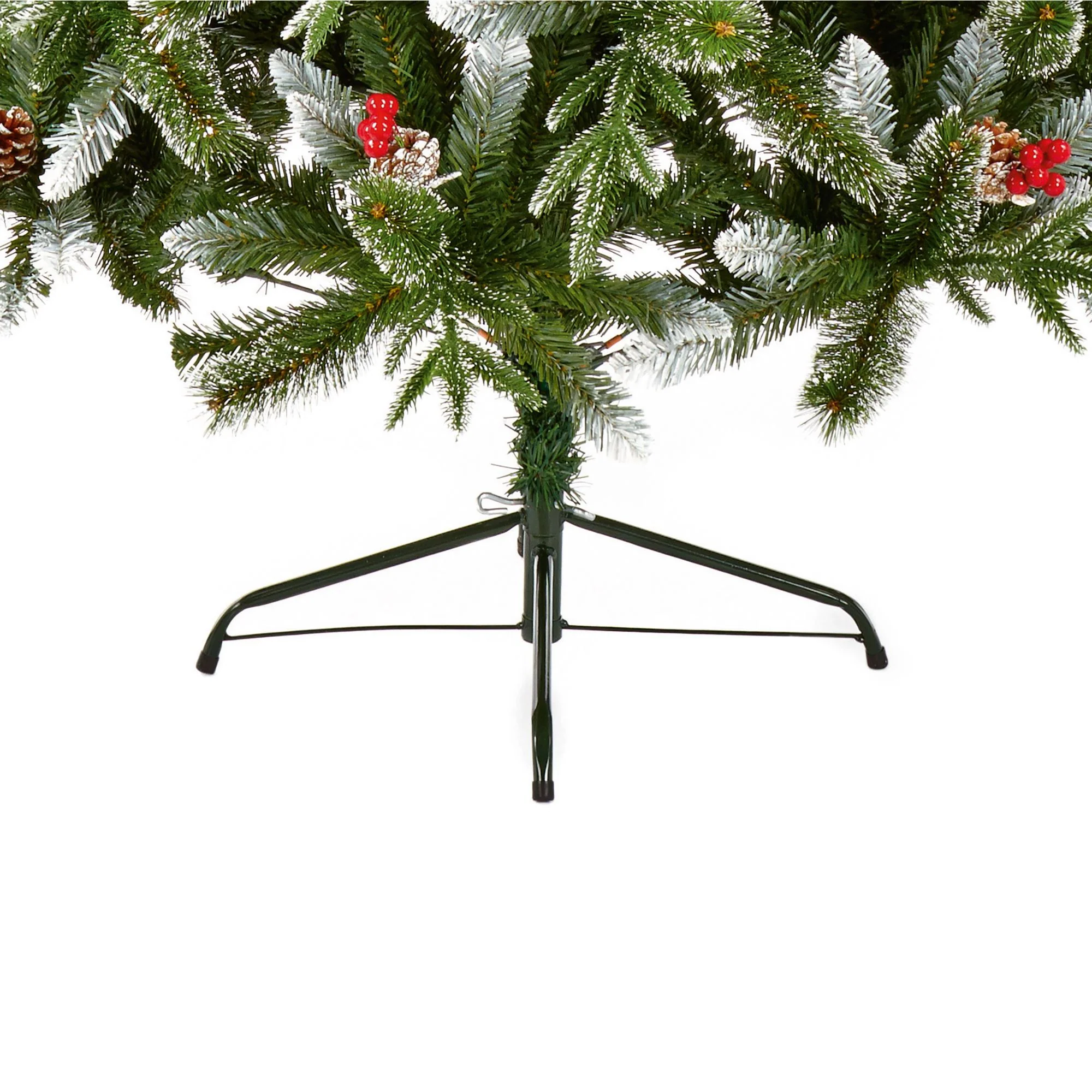 7ft New Jersey Spruce Artificial Christmas Tree with Berries and Cones - Image 4