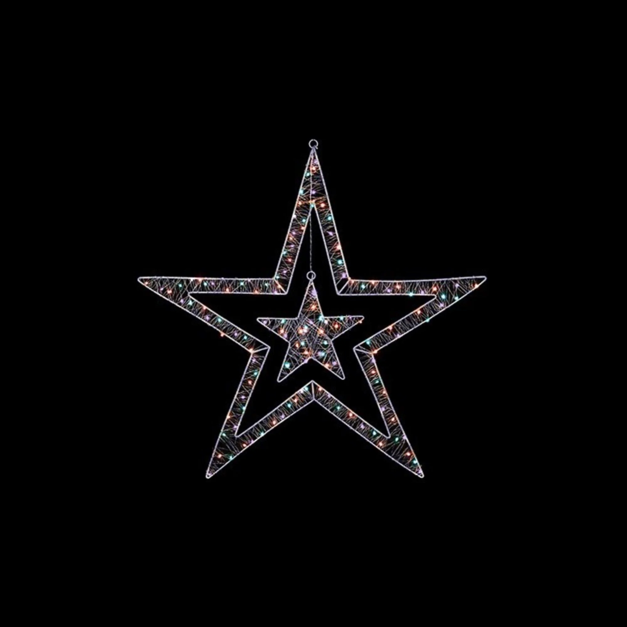 80cm Rainbow LED Double Sided Star Window Light - Image 2
