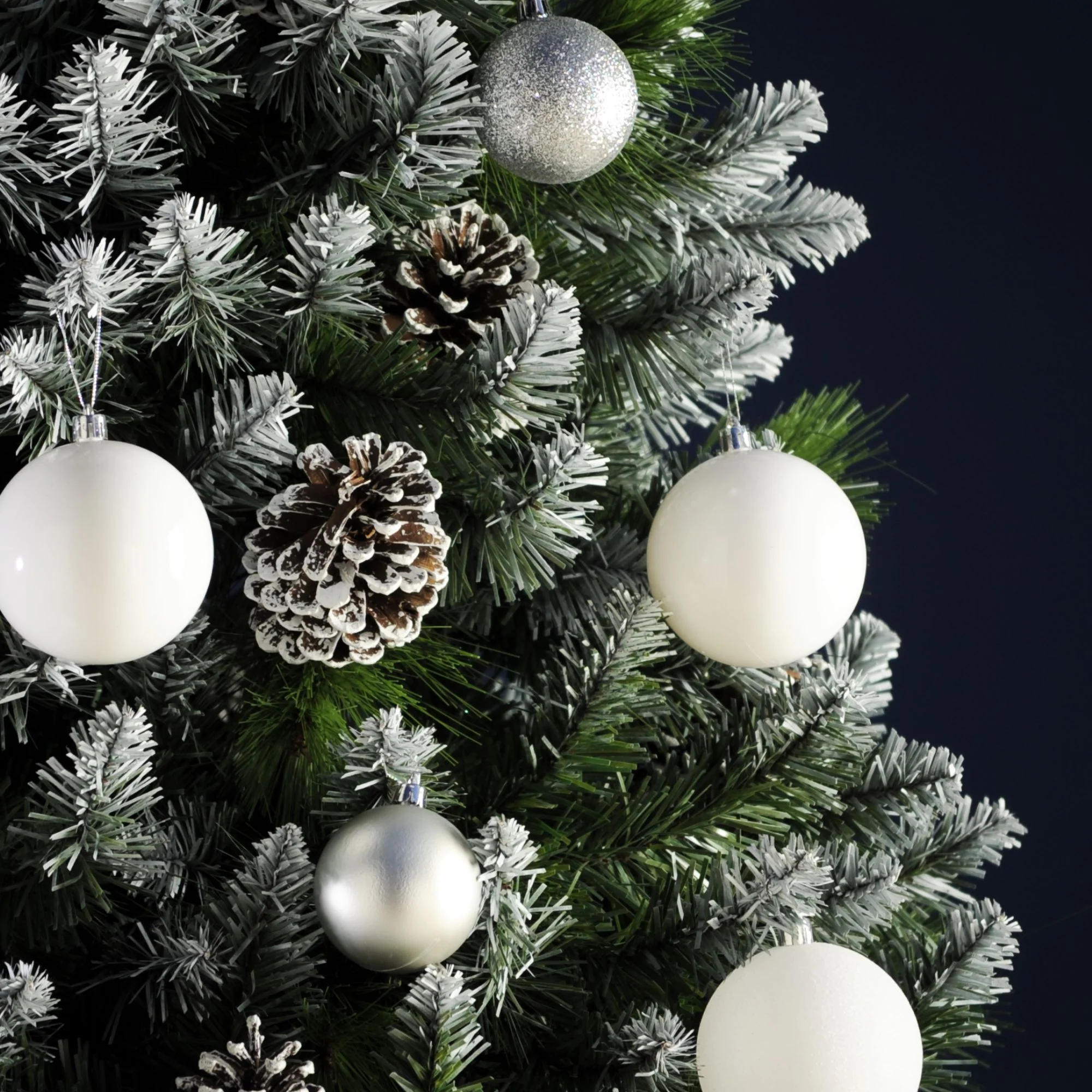 8ft Grand River Pine with Frosted Pinecones Luxury Christmas Tree - Image 4