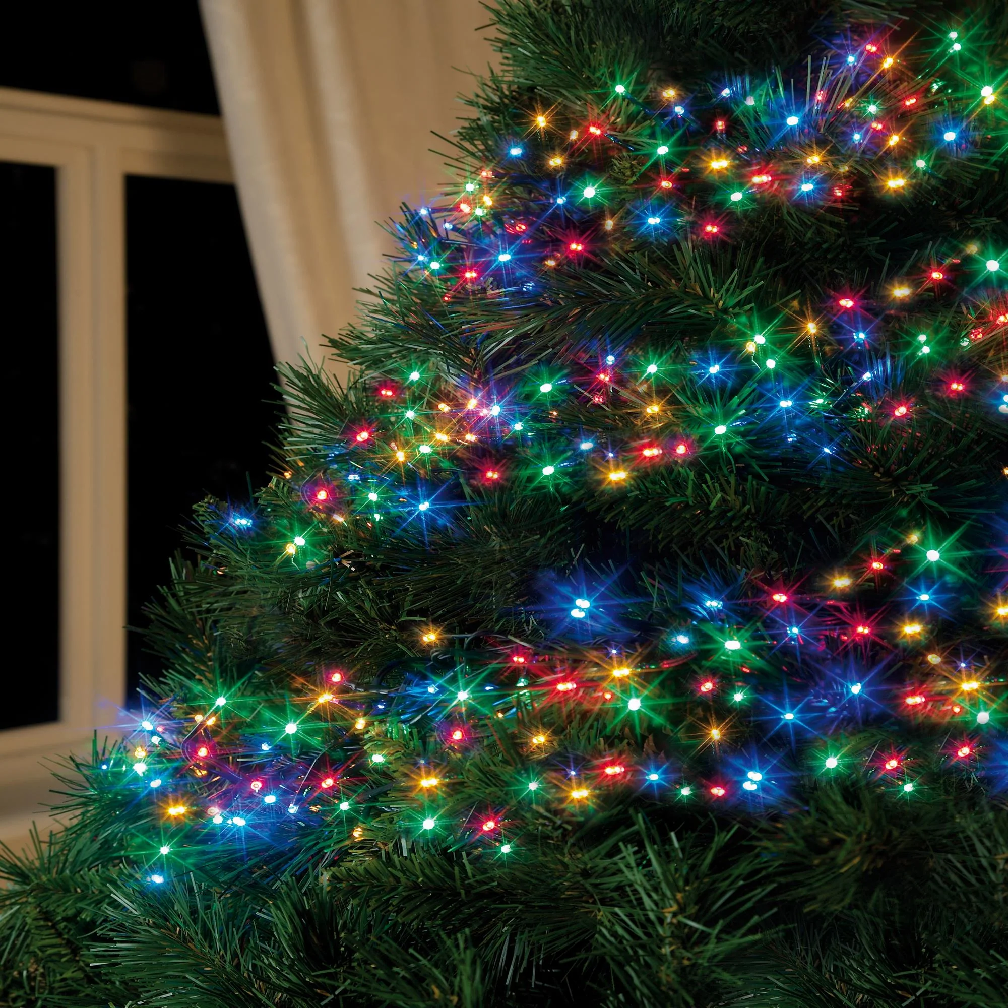 960 Multi Coloured Multi Action LED Cluster Lights with Timer - Image 4