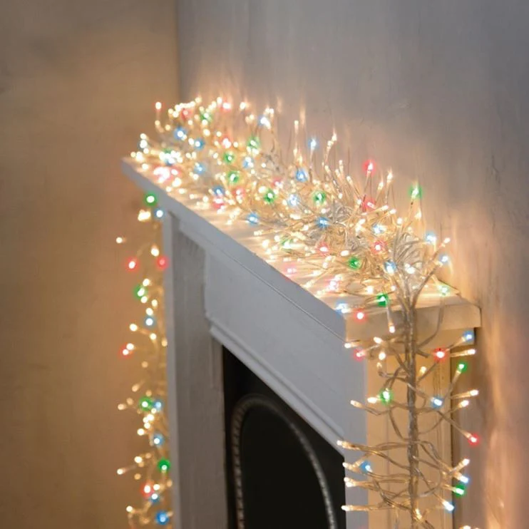 960 Multi Coloured LED Multi Action Clusters Timer Lights with Clear Cable - Image 2