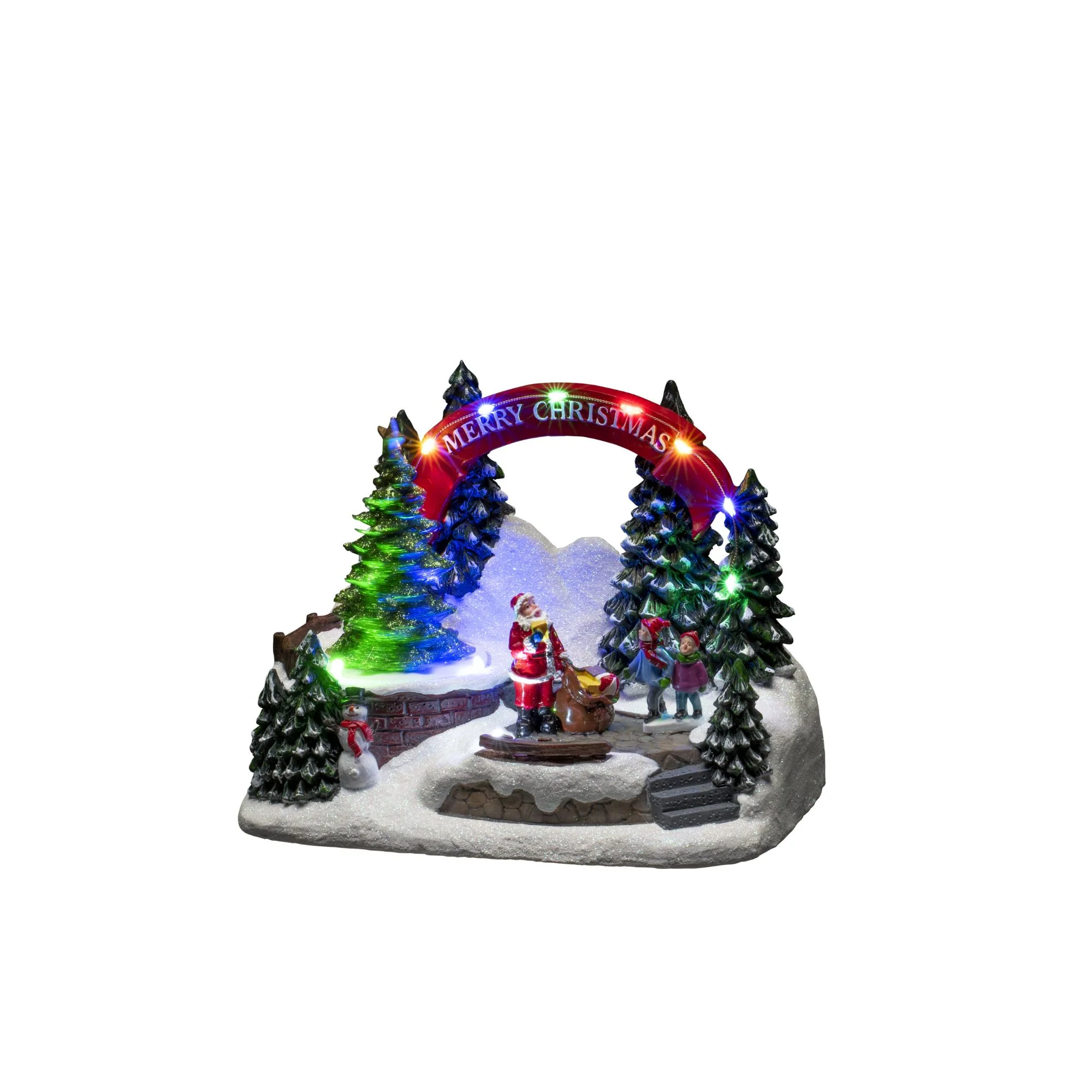 Animated Christmas Scene with Santa and Gifts - Image 3