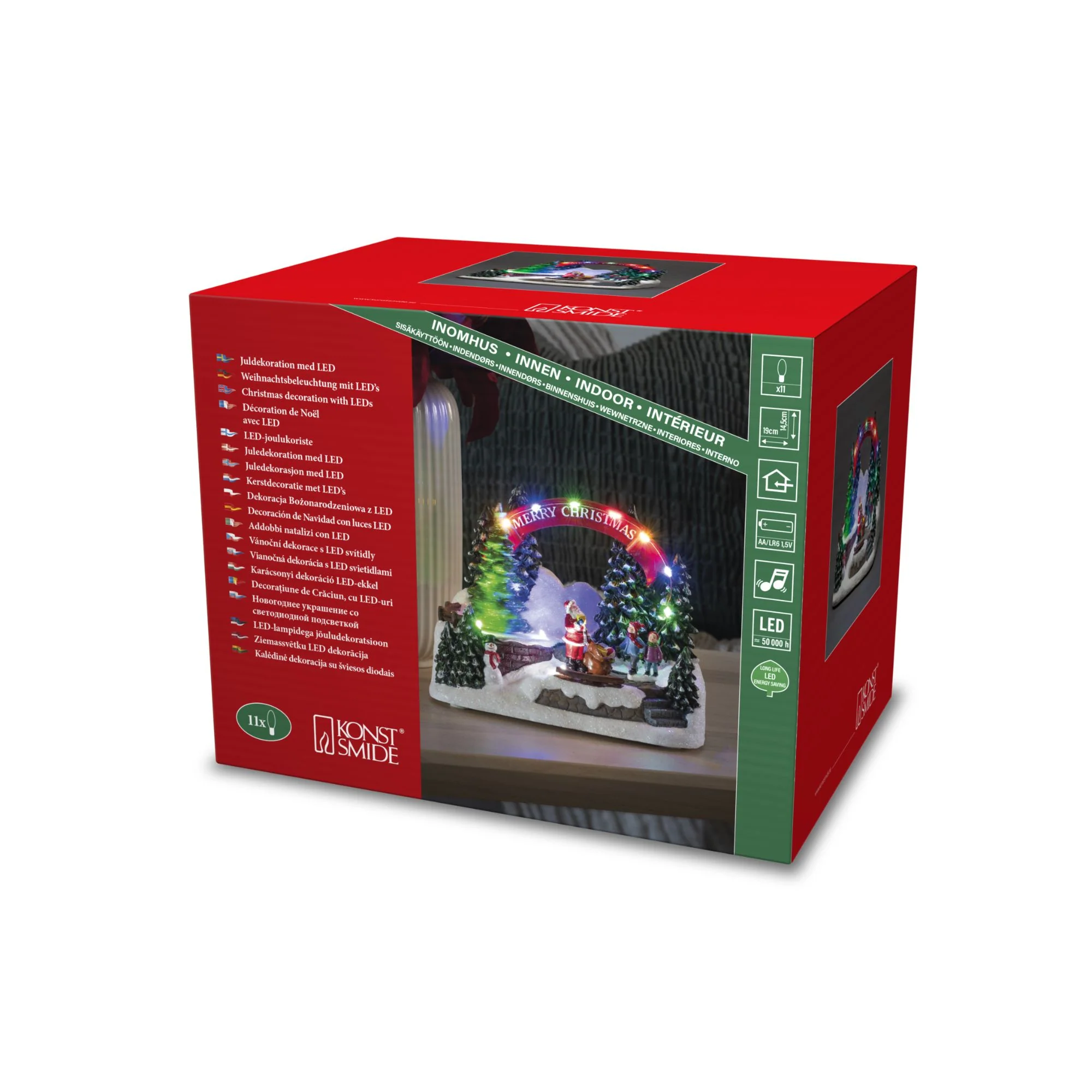 Animated Christmas Scene with Santa and Gifts - Image 4