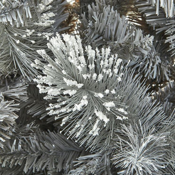 8ft Snow Tipped Grey Fir Artificial Christmas Tree with Cashmere Tips - Image 5