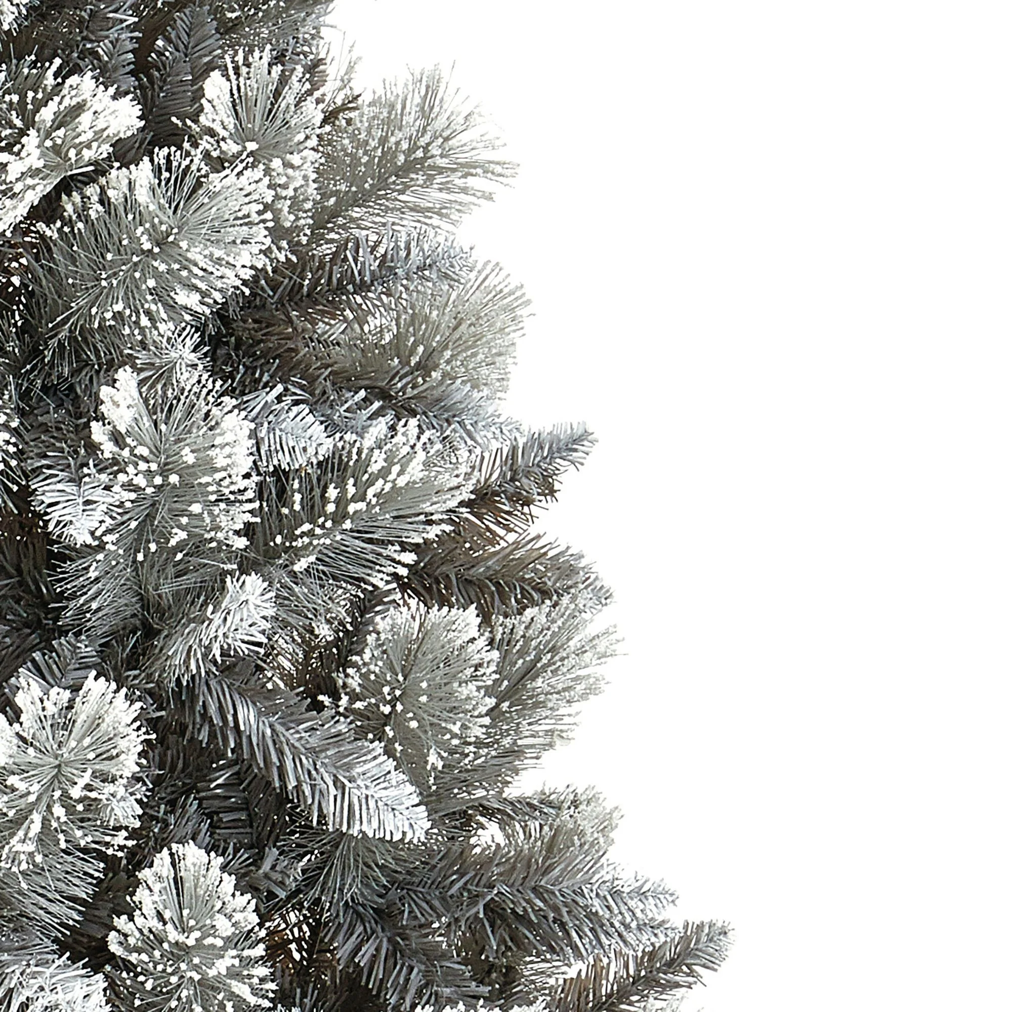 8ft Snow Tipped Grey Fir Artificial Christmas Tree with Cashmere Tips - Image 6