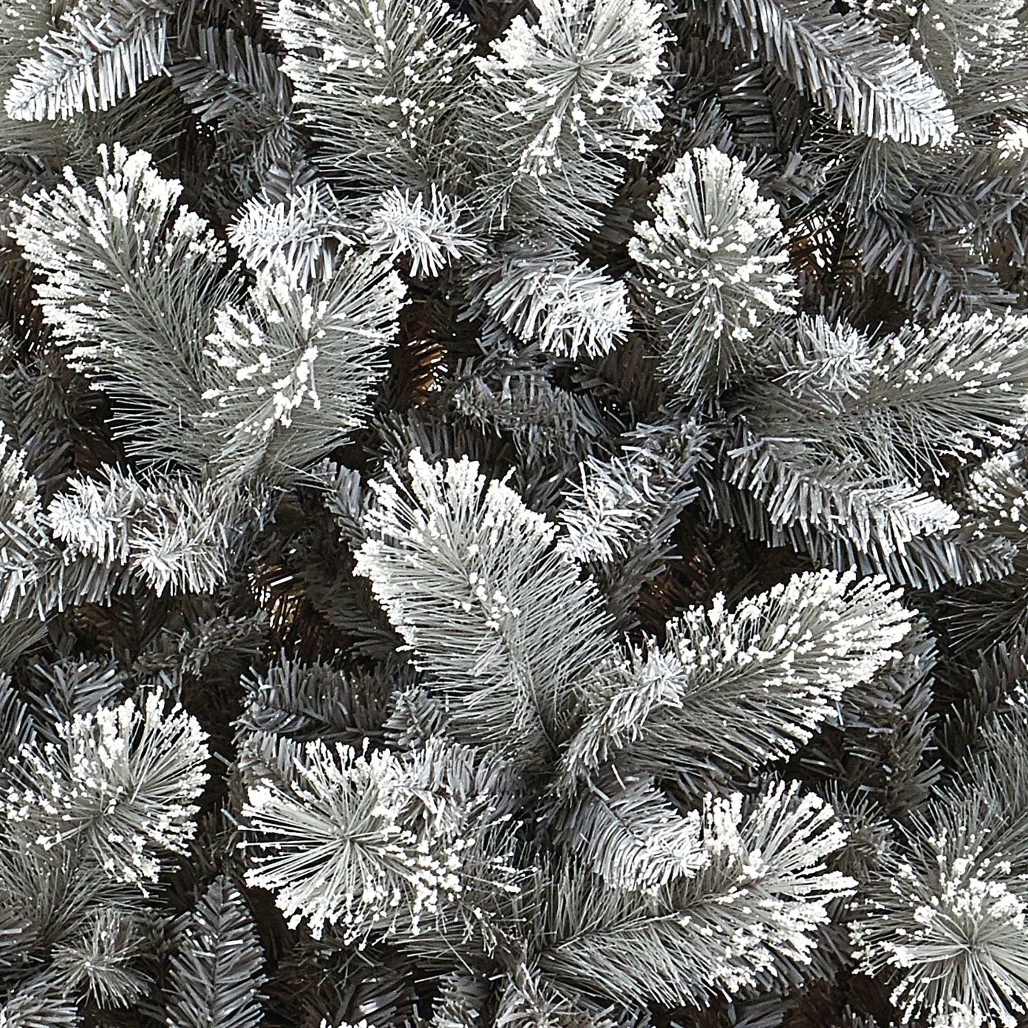 8ft Snow Tipped Grey Fir Artificial Christmas Tree with Cashmere Tips - Image 7