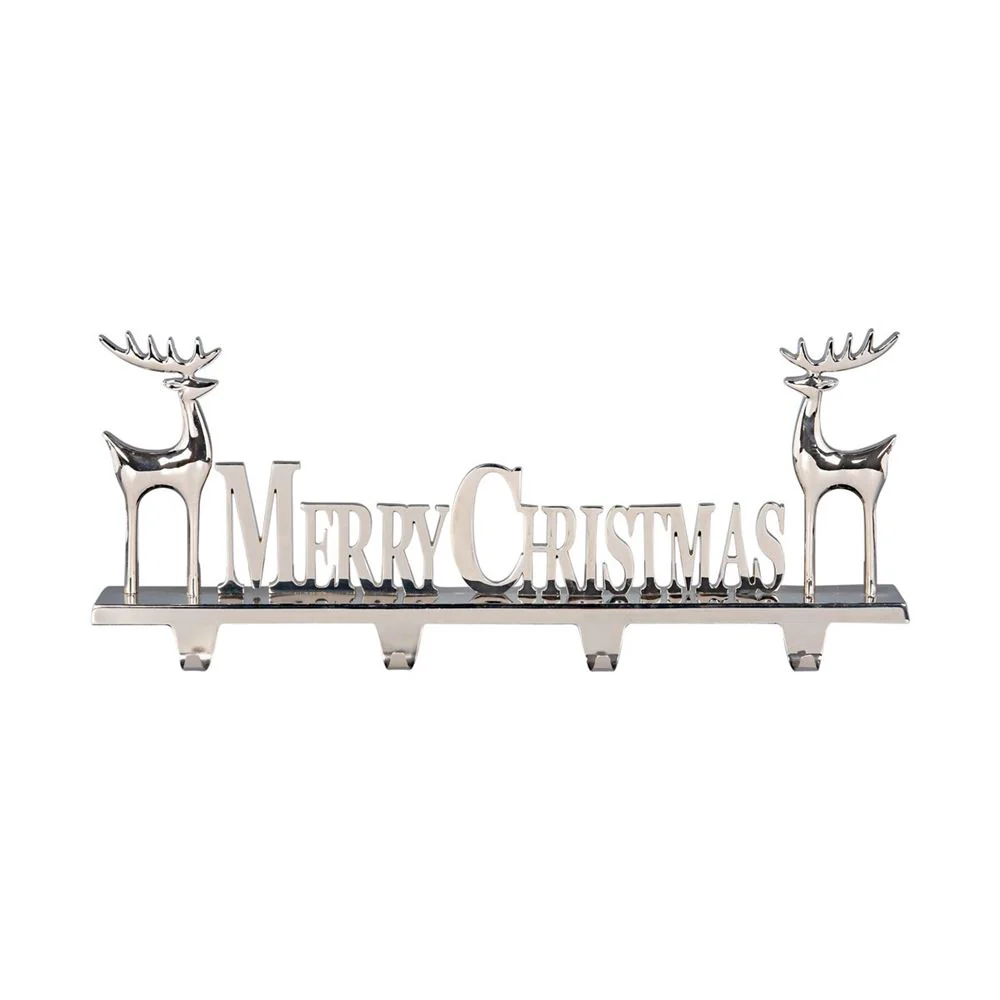 Giant Merry Christmas 4 Hook Stocking Hanger - Image 3