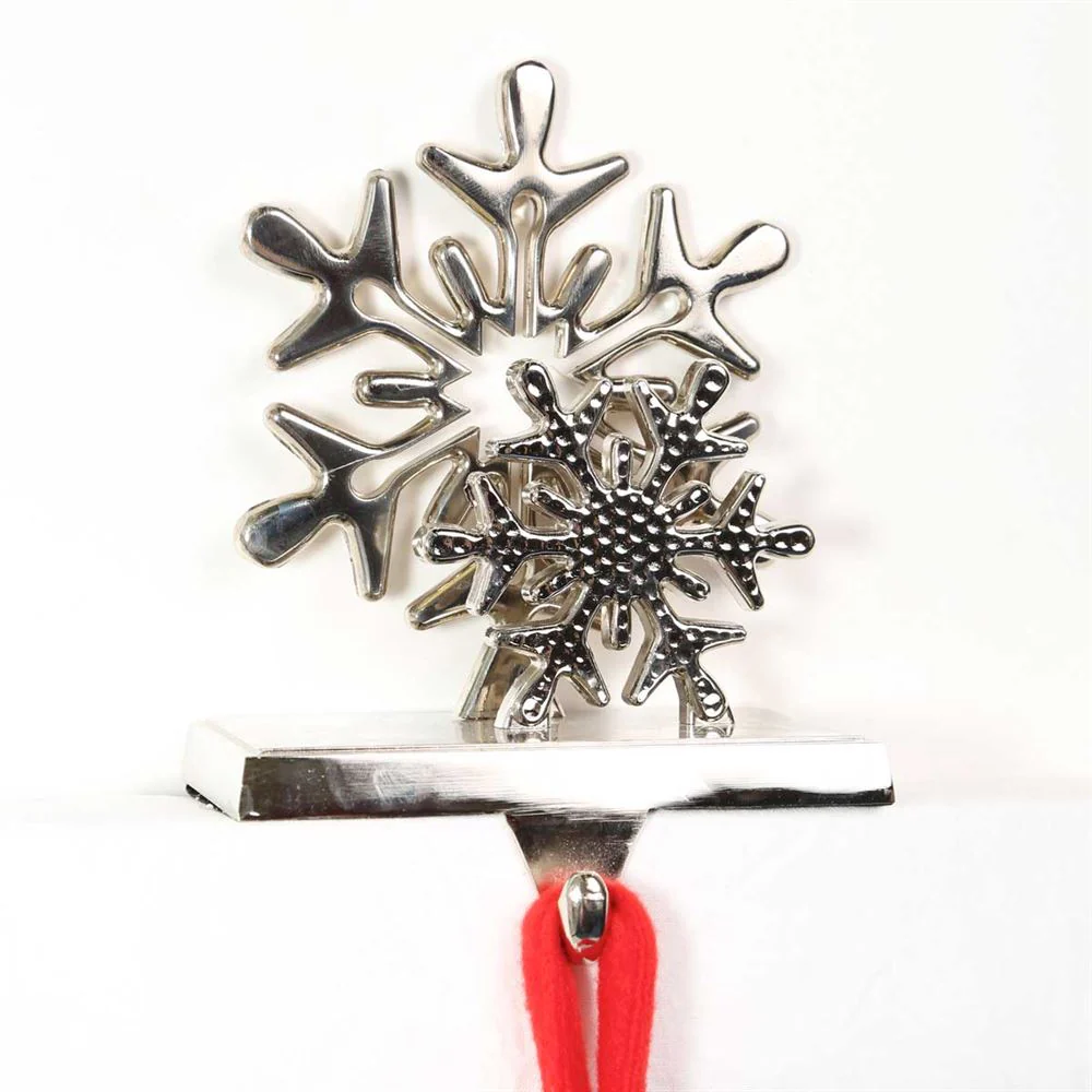 Metal Snowflake Christmas Stocking Hanger - Image 3