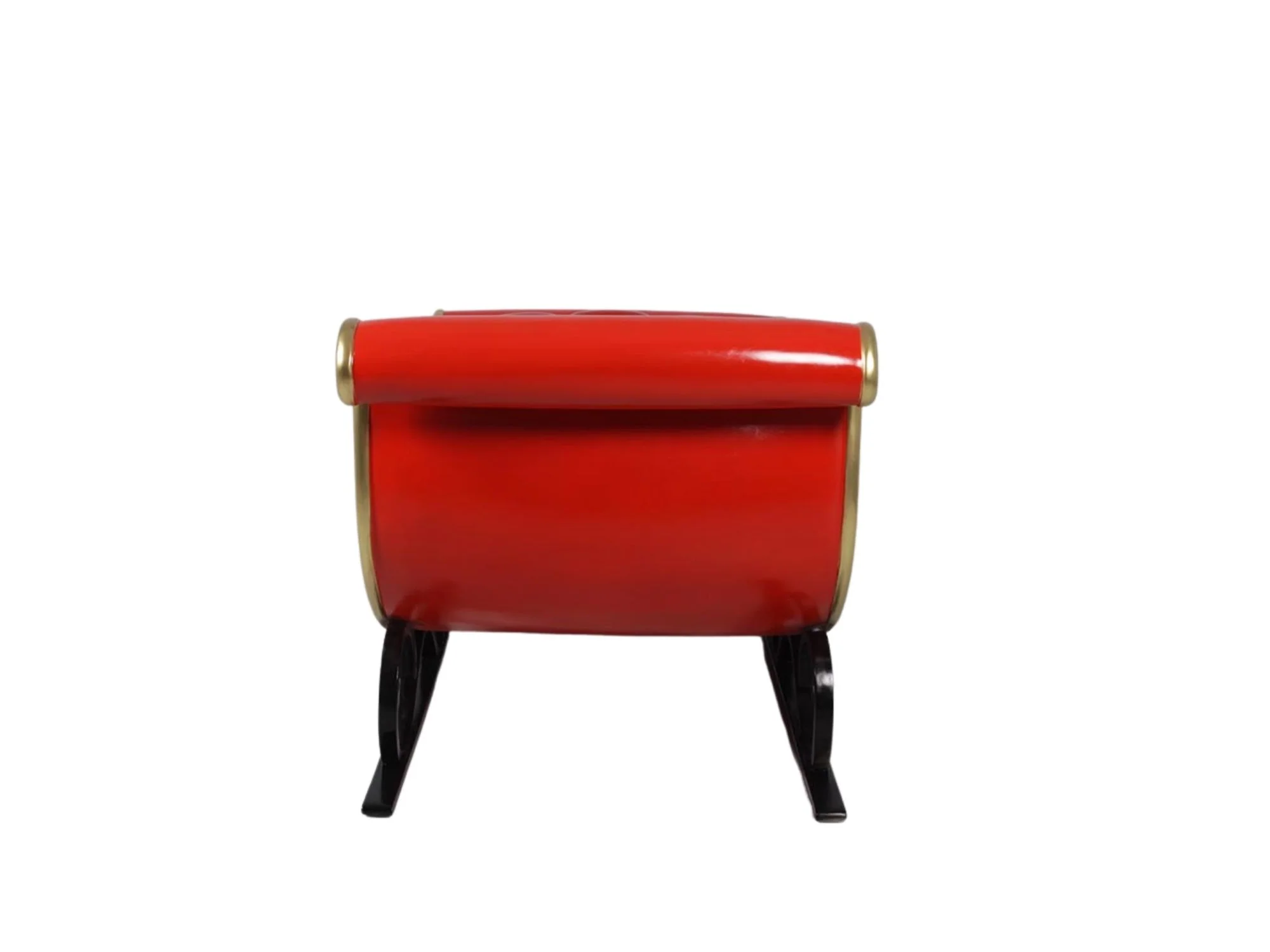 Red and Gold Santa's Sleigh Photo Opportunity Seat Prop - Image 5