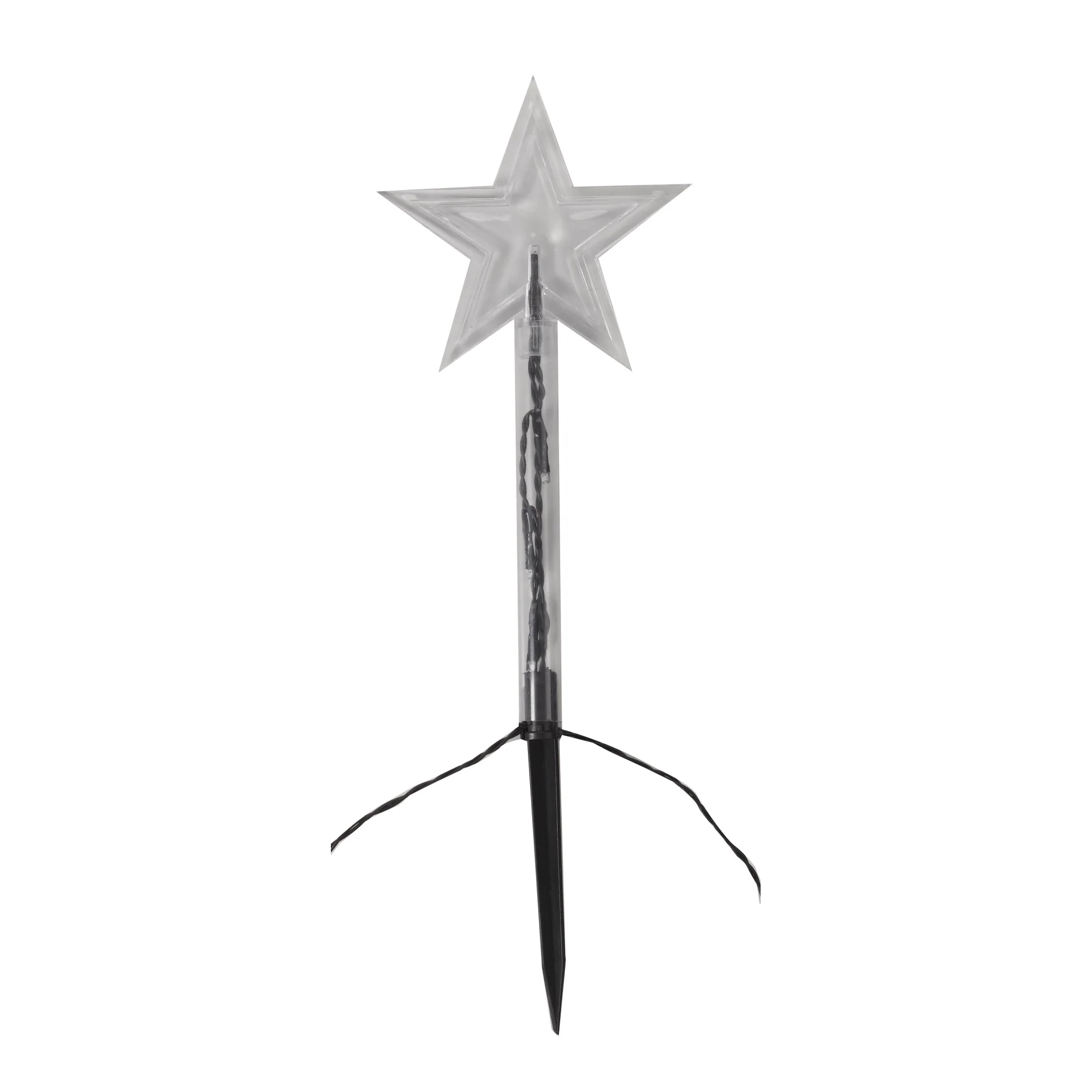 Set of 8 Multi Coloured Festive Star Pathfinder Stake Lights - Image 2