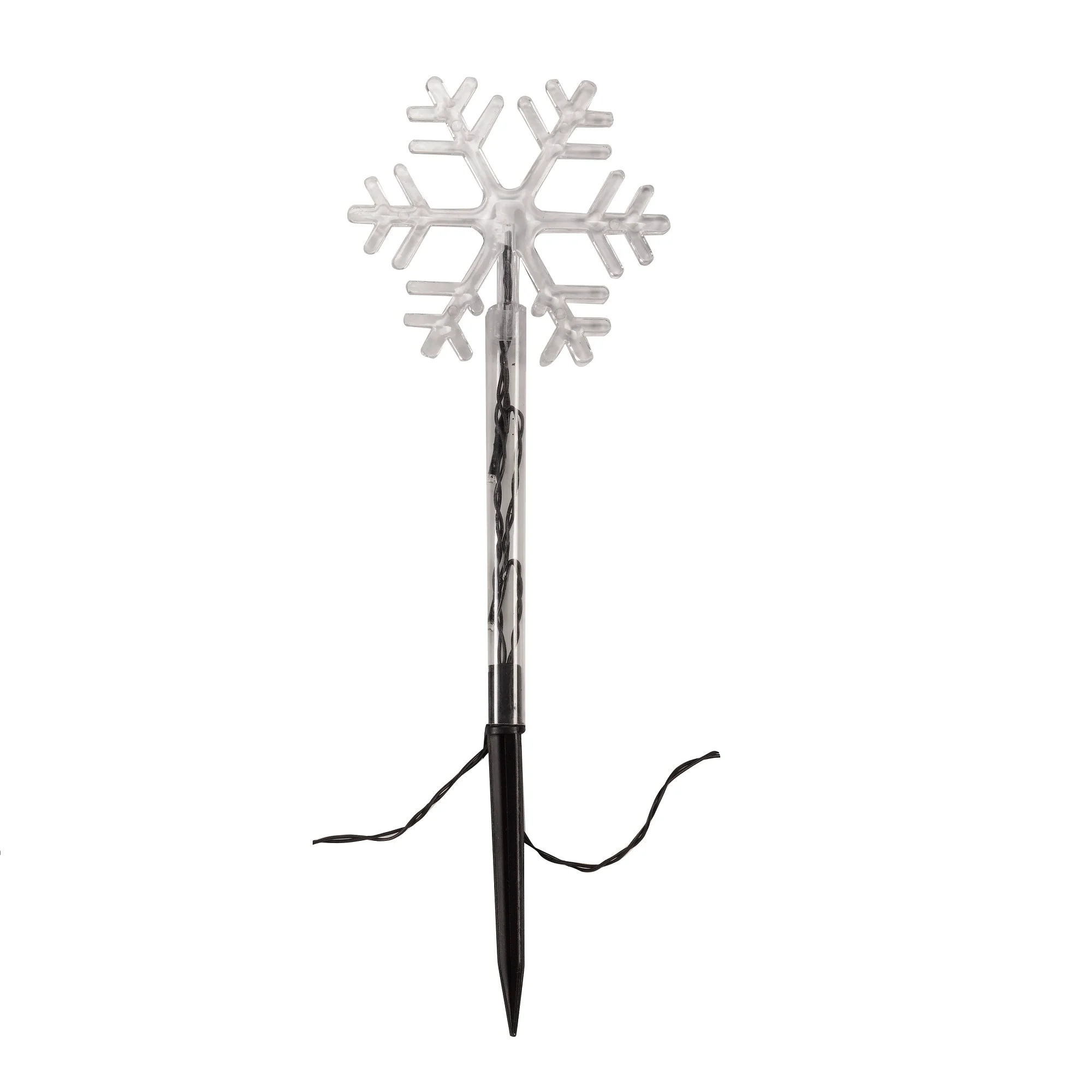 Set of 8 Festive Snowflake Christmas Pathfinder Stake Lights - Image 3
